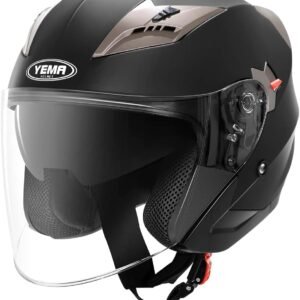Casco tipo Jet Yema YM-627. Vista principal