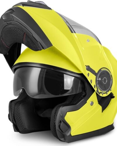 Casco de moto Vinz Santos. Color amarillo Casco de moto Vinz Santos. Color amarillo