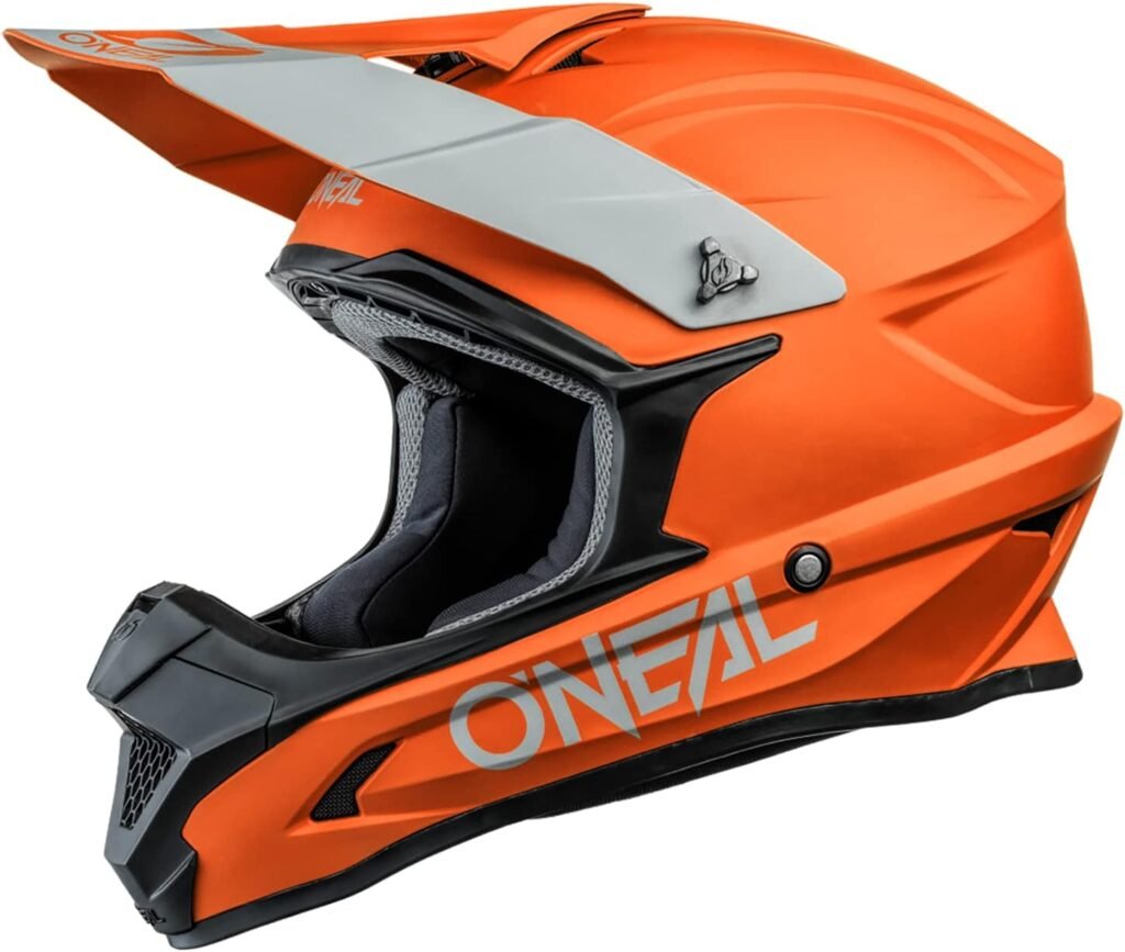 Casco de motocross O'Neal 1SRS. Color naranja Casco de motocross O'Neal 1SRS. Color naranja