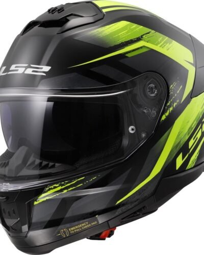 Casco integral de moto LS2 Stream II. negro y verde