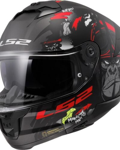 Casco integral de moto LS2 Stream II. Estampado gorila