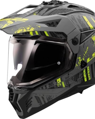 Casco LS2 Pioneer II en color Negro y amarillo