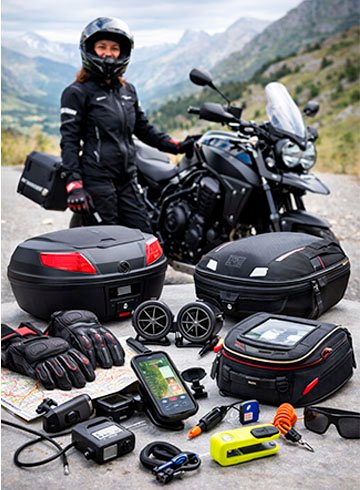 Los accesorios de moto más vendidos