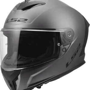 Casco integral de moto LS2 Rapid III. Color gris.