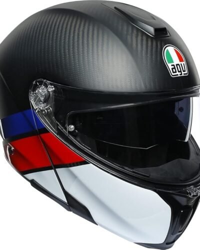 Casco modular AGV Sports Modular. color gris blanco rojo y negro Casco modular AGV Sports Modular. color gris blanco rojo y negro