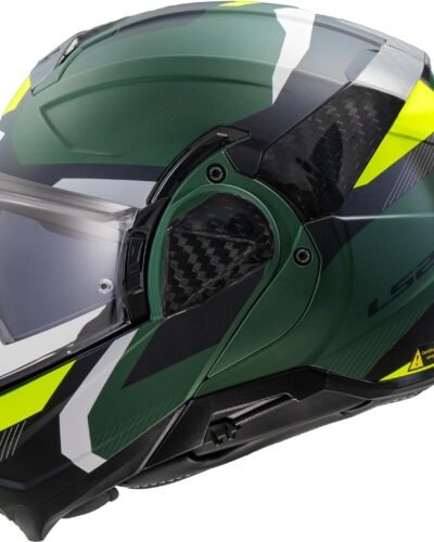Casco modular de moto LS2 Advant II TRIPLE Olive