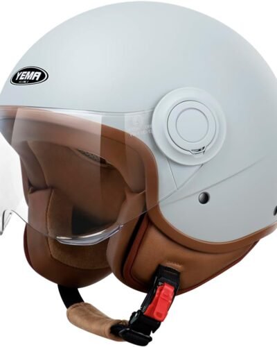 Casco tipo Jet YEMa DW 631. Color blanco Casco tipo Jet YEMa DW 631. Color blanco