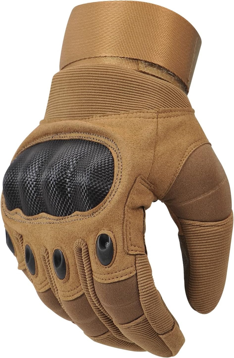 Guantes de moto para verano Cozome. Color marrón