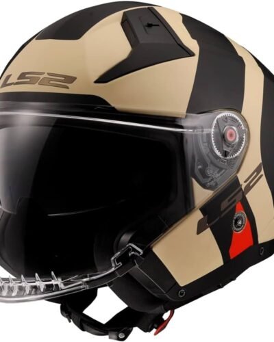Casco de moto tipo Jet LS2 Infinity II. Color marrón y negro Casco de moto tipo Jet LS2 Infinity II. Color marrón y negro