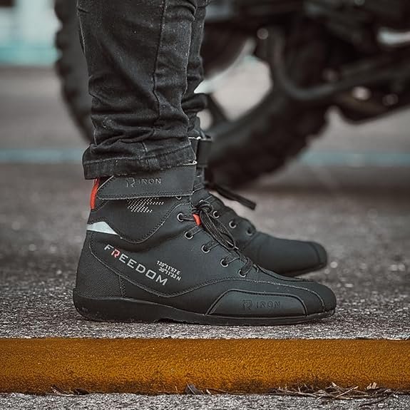 Botas de moto Rideiron MS6007. Botas de moto urbanas con carcasa reforzada y protección de tobillo. - Imagen 8