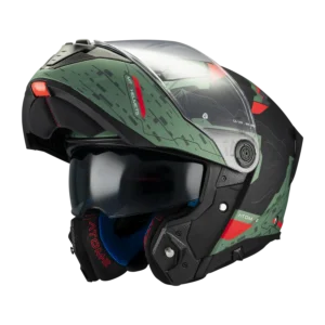 Casco de moto modular MT atom 2 sv. Casco modular con un campo de visión ampliado.