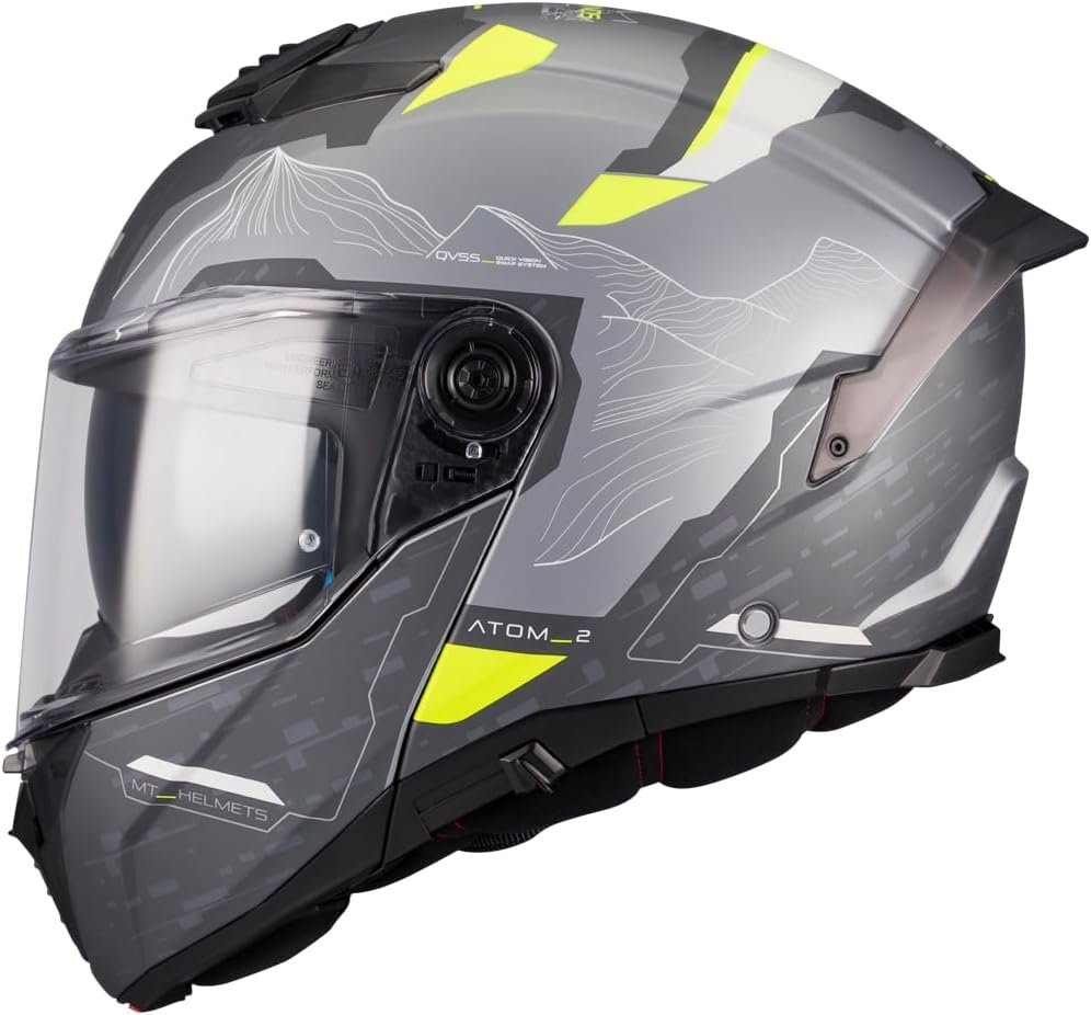 Casco de moto modular MT atom 2 sv. Casco modular con un campo de visión ampliado. - Imagen 6
