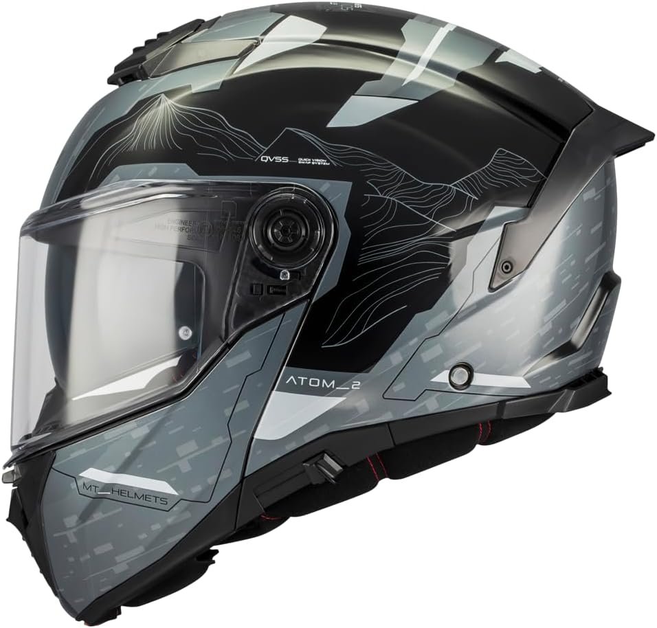 Casco de moto modular MT atom 2 sv. Casco modular con un campo de visión ampliado. - Imagen 5