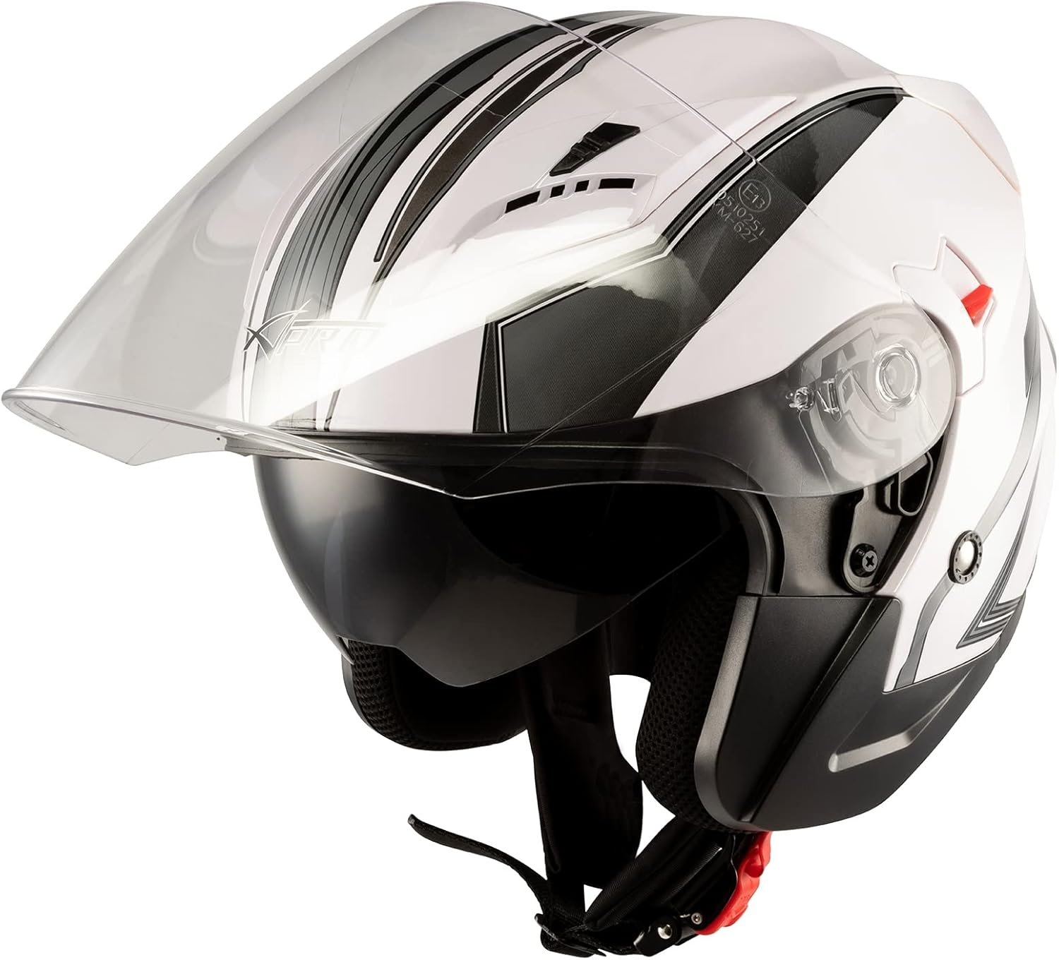 Casco de moto tipo Jet A-Pro York. Casco tipo Jet de policarbonato con un diseño deportivo. - Imagen 3