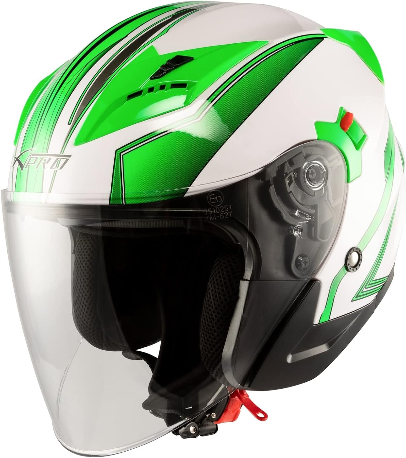 Casco de moto tipo Jet A-Pro York. Casco tipo Jet de policarbonato con un diseño deportivo. - Imagen 10