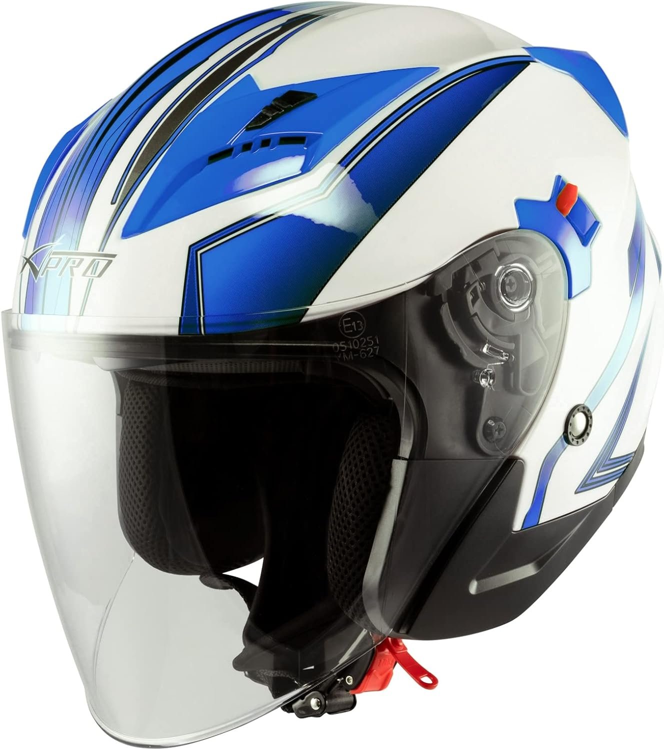 Casco de moto tipo Jet A-Pro York. Casco tipo Jet de policarbonato con un diseño deportivo. - Imagen 6