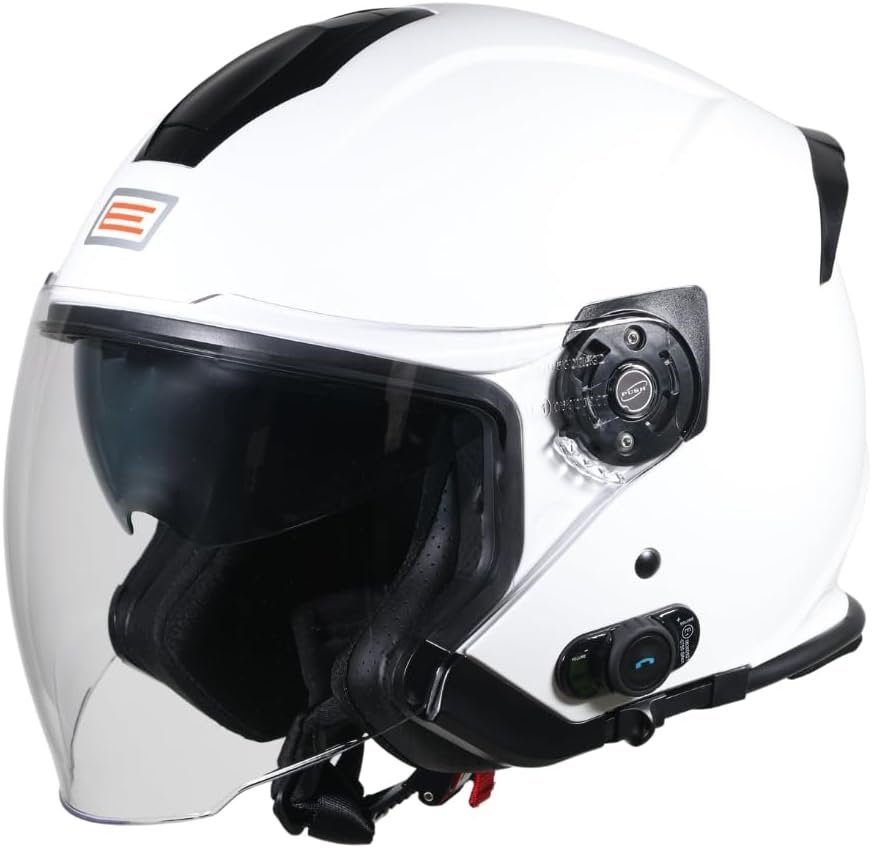 Casco de moto tipo Jet Origine Palio con intercomunicador. Casco Jet con carcasa de ABS con diseño aerodinámico. - Imagen 6