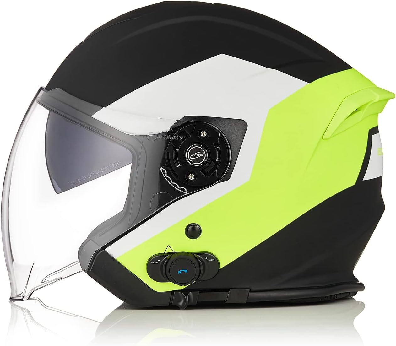 Casco de moto tipo Jet Origine Palio con intercomunicador. Casco Jet con carcasa de ABS con diseño aerodinámico. - Imagen 4