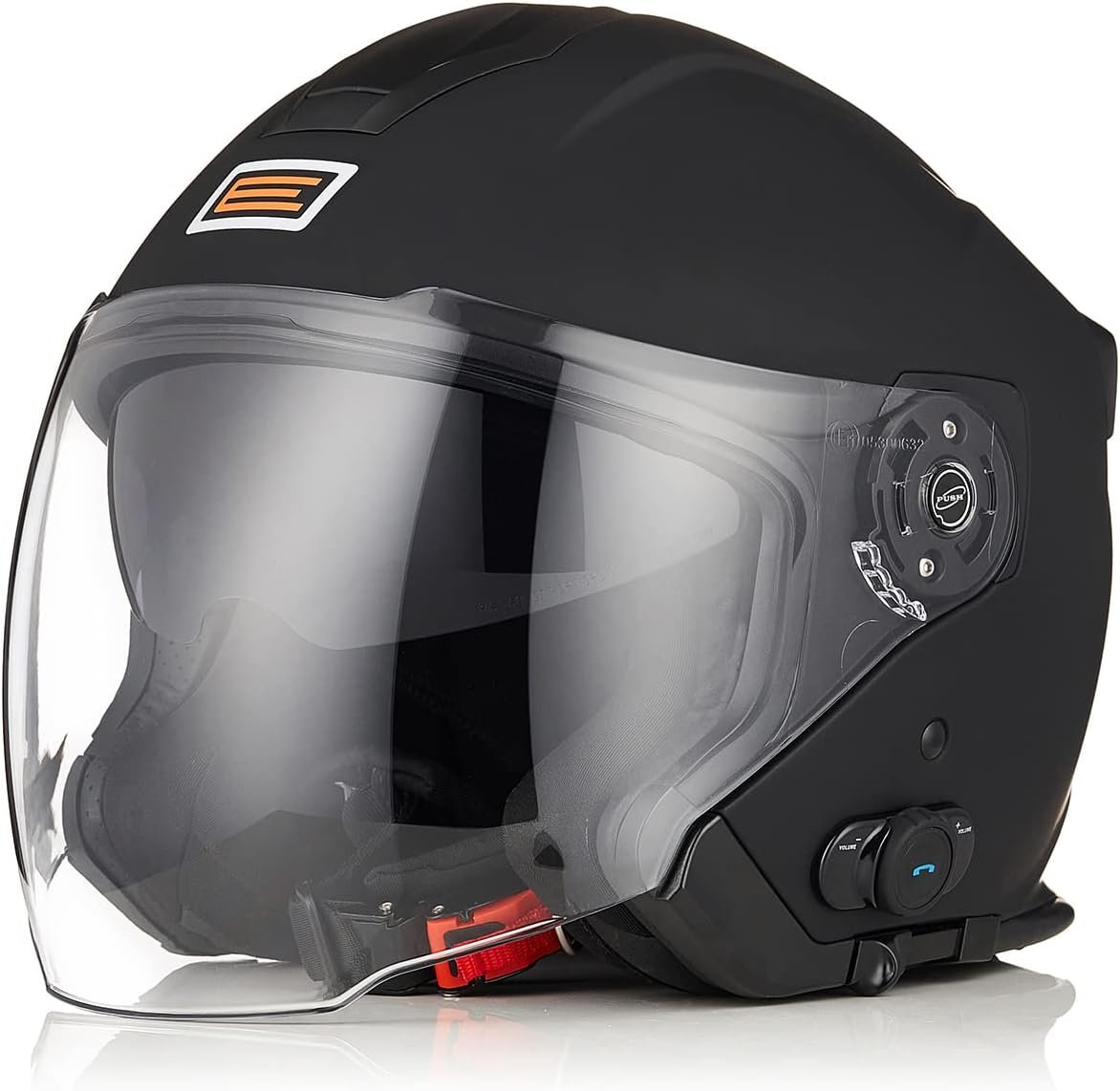 Casco de moto tipo Jet Origine Palio con intercomunicador. Casco Jet con carcasa de ABS con diseño aerodinámico. - Imagen 8