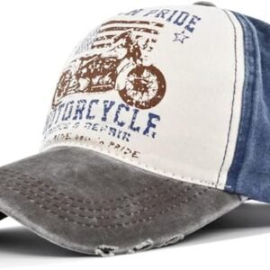 Gorra desgastada vintage American Pride. Gorra motera vintage con aspecto desgastado.