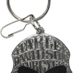 Llavero Harley Davidson metálico de calavera. Llavero original Harley Davidson para la moto