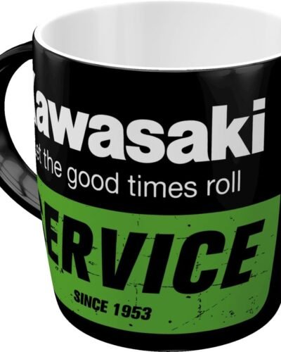 Taza de desayuno motera Kawasaky