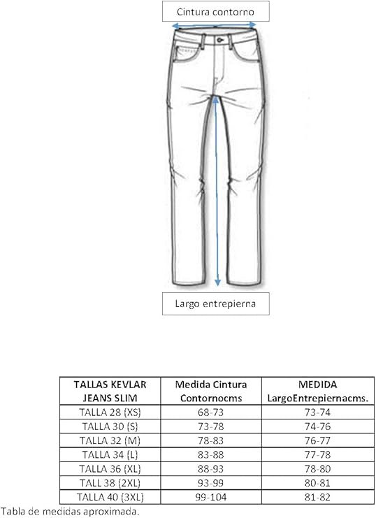 Pantalón de moto Arista KEVLAR DENIM SLIM. Pantalón para montar en moto en formato vaquero. - Imagen 3